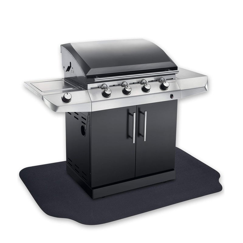 GRILLTEX حصيرة واقية تحت الشواية من GRILLTEX، 39 × 72 بوصة، سوداء - Image 1